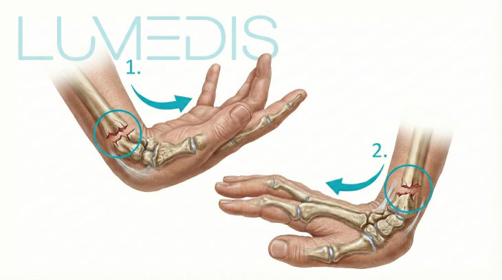 Handgelenk gebrochen - Colles- und Smith-Fraktur Handgelenk gebrochen - Colles- und Smith-Fraktur