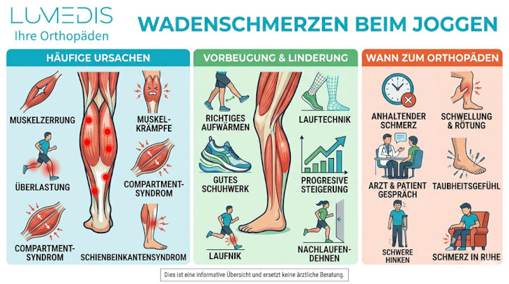 Abbildung: Wadenschmerzen beim Joggen Abbildung: Wadenschmerzen beim Joggen