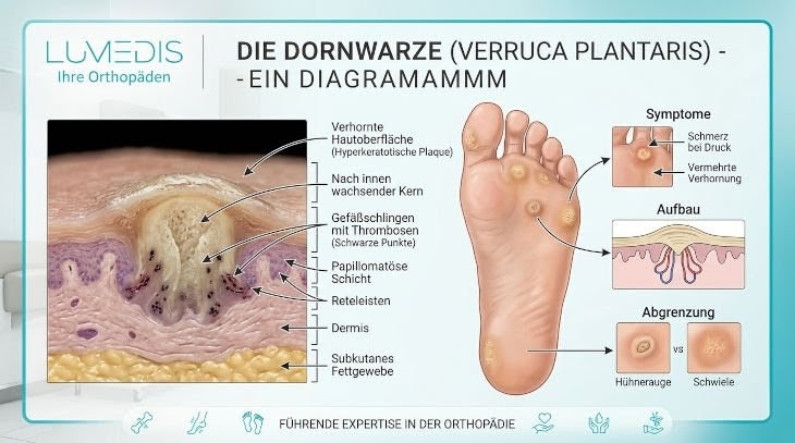 Abbildung einer Dornwarze Abbildung einer Dornwarze
