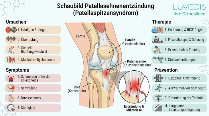 Ursachen und Therapie einer Patellasehnenentzündung Ursachen und Therapie einer Patellasehnenentzündung