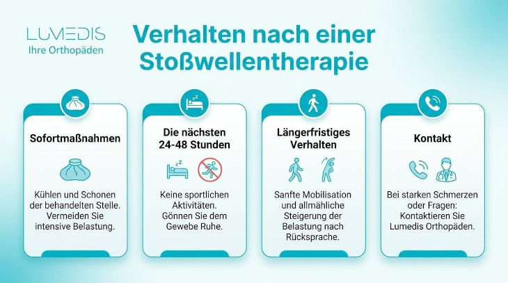 Verhalten nach einer Stoßwellentherapie Verhalten nach einer Stoßwellentherapie