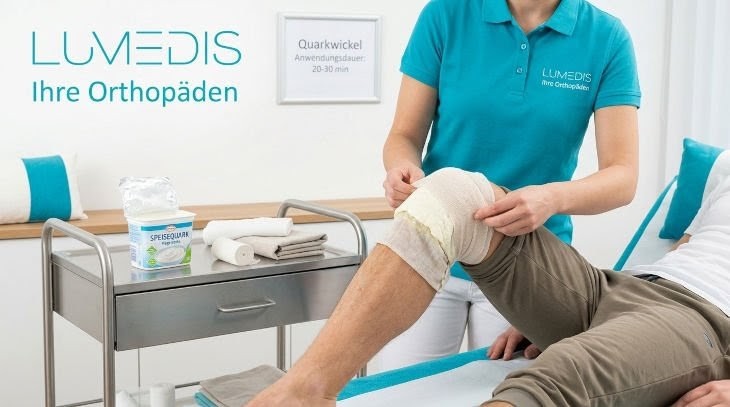 Quarkwickel am Knie Quarkwickel am Knie