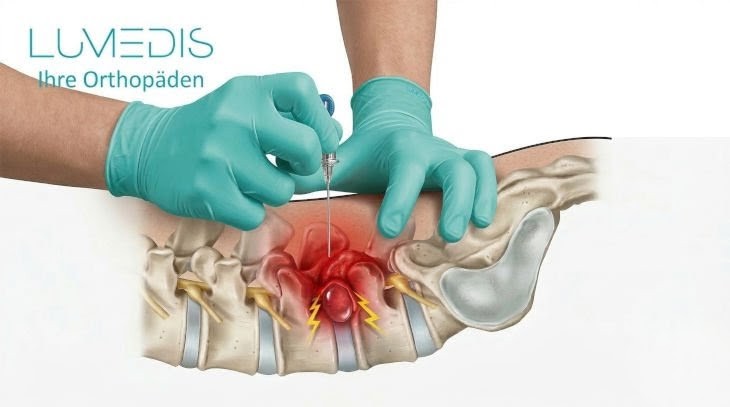 Spritze an die Wirbelsäule Spritze an die Wirbelsäule