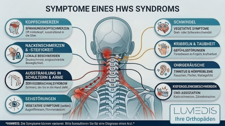 Symptome bei einem HWS Syndrom Symptome bei einem HWS Syndrom