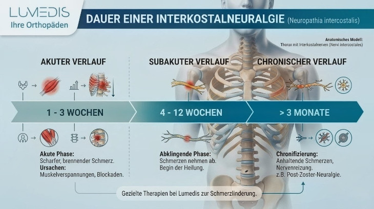 Abbildung: Dauer einer Interkostalneuralgie Abbildung: Dauer einer Interkostalneuralgie